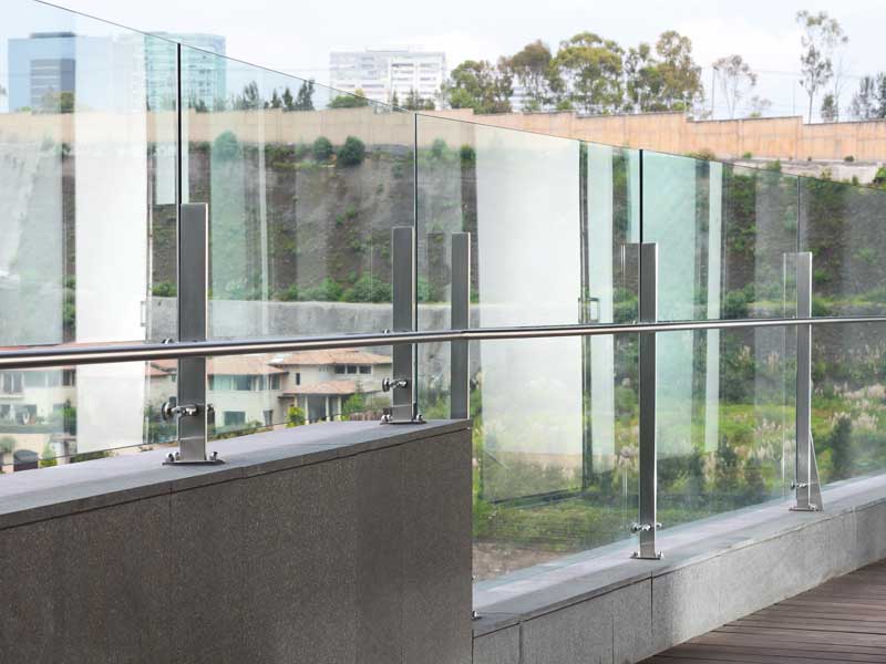 Barandal de Cristal Templado
